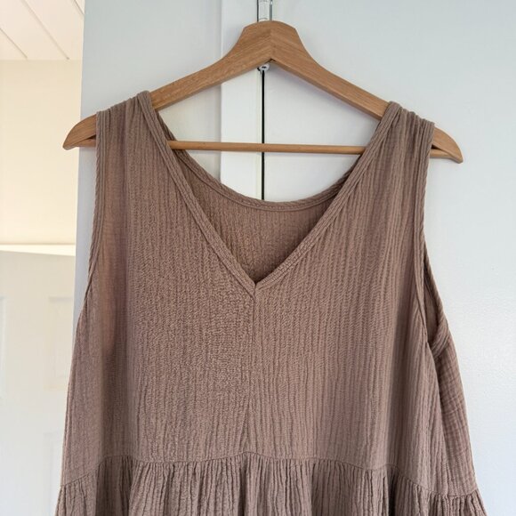 It Is Well LA - Organic Reversible Gauze Midi Dress - Picture 4 of 9